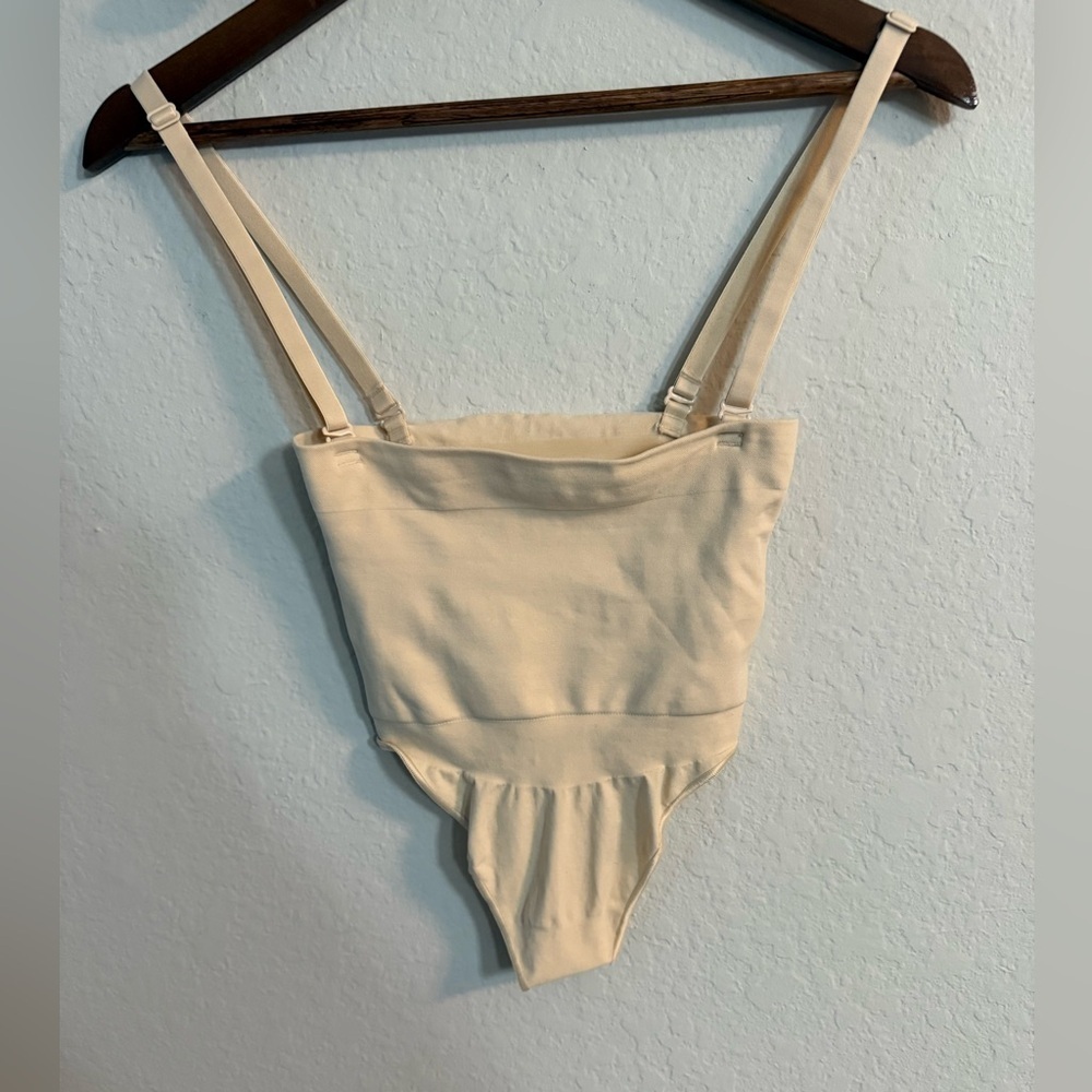 SKIMS Mid Waist Core Control Thong with Straps